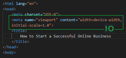 This is how to setup the meta viewport for mobile friendliness